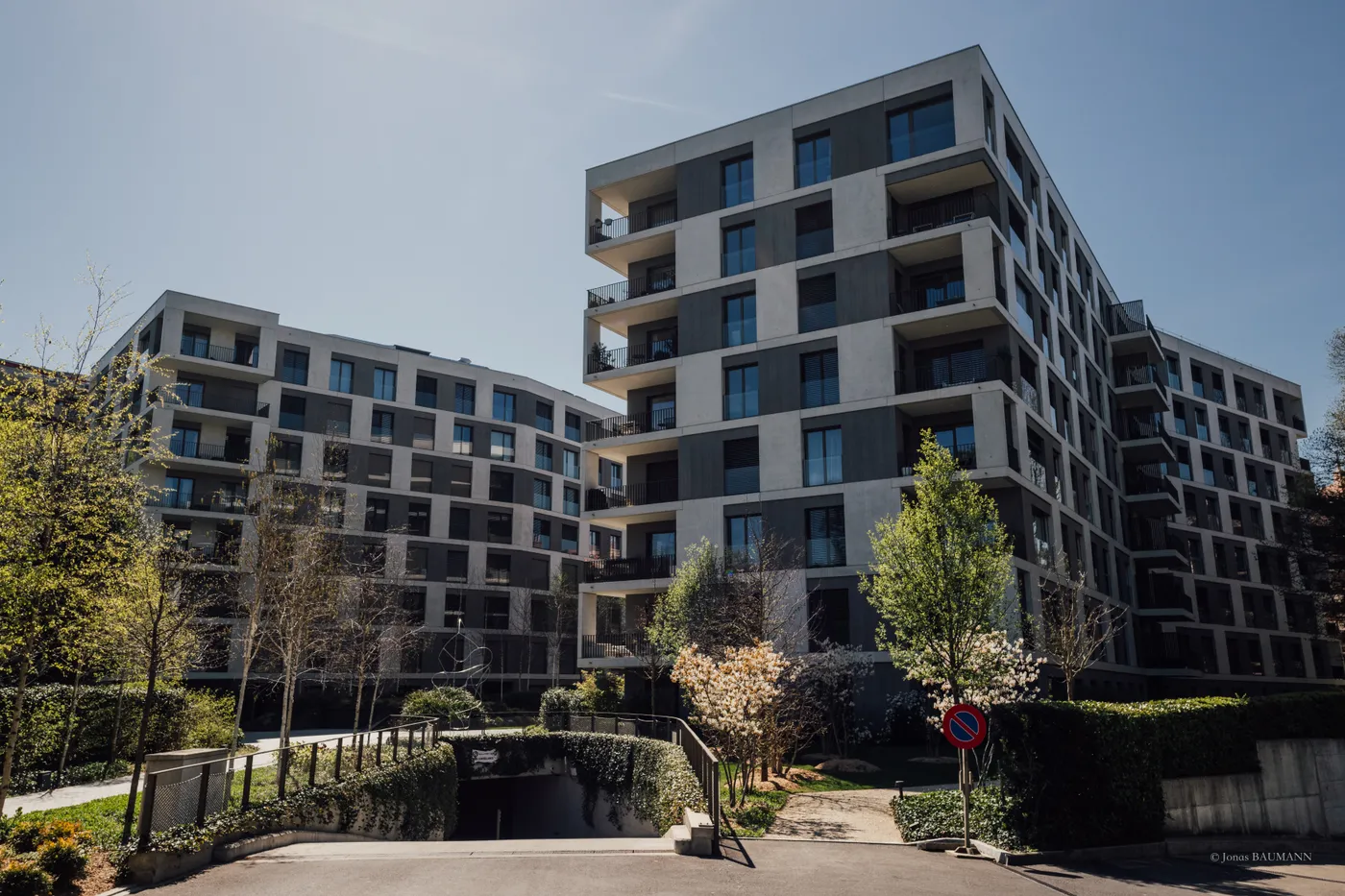 Immeubles modernes au cœur de Genève